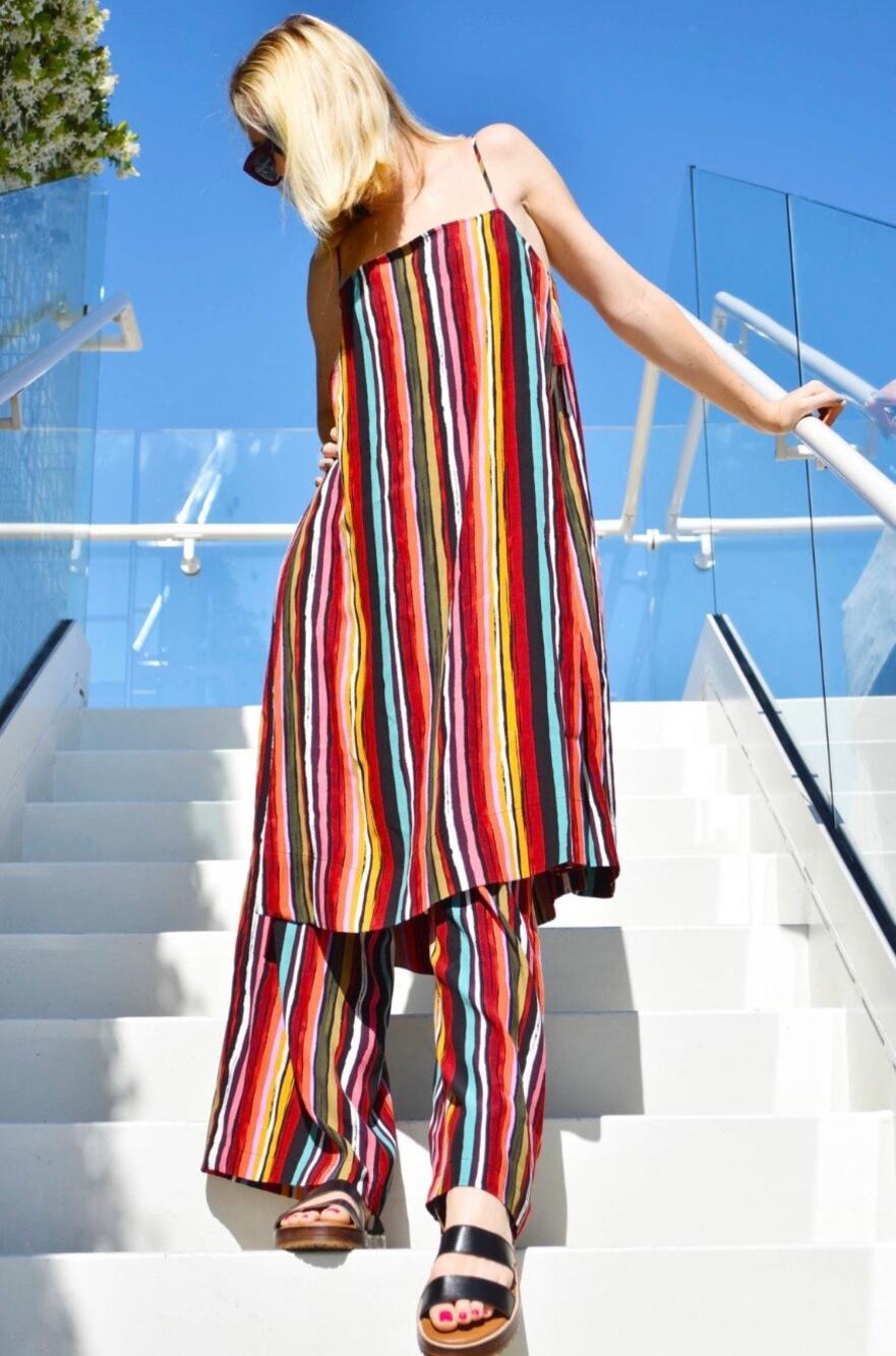 Free People Ruby Striped Two‑Piece Set – XS